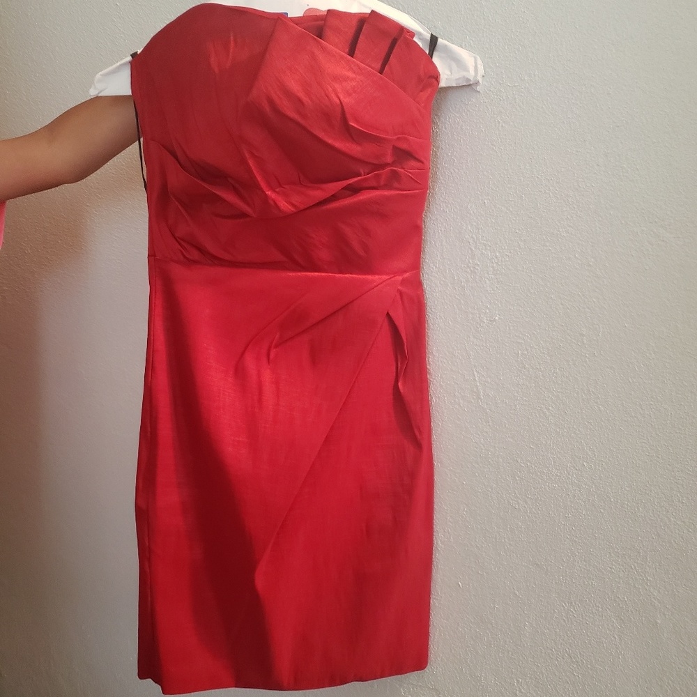 Beautiful strapless red dress